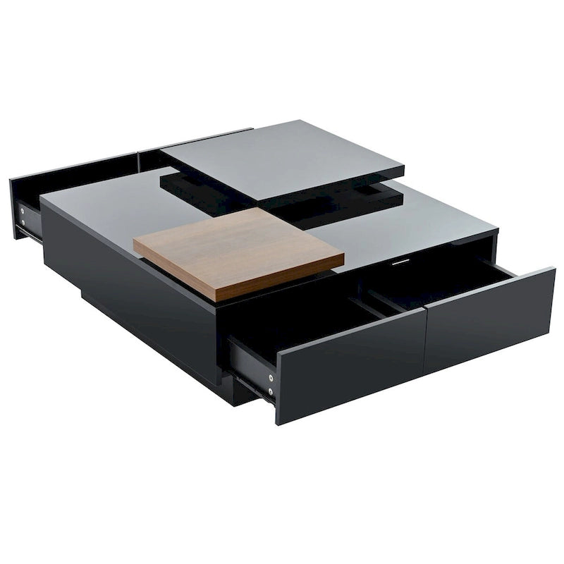 Table basse carrée moderne en bois