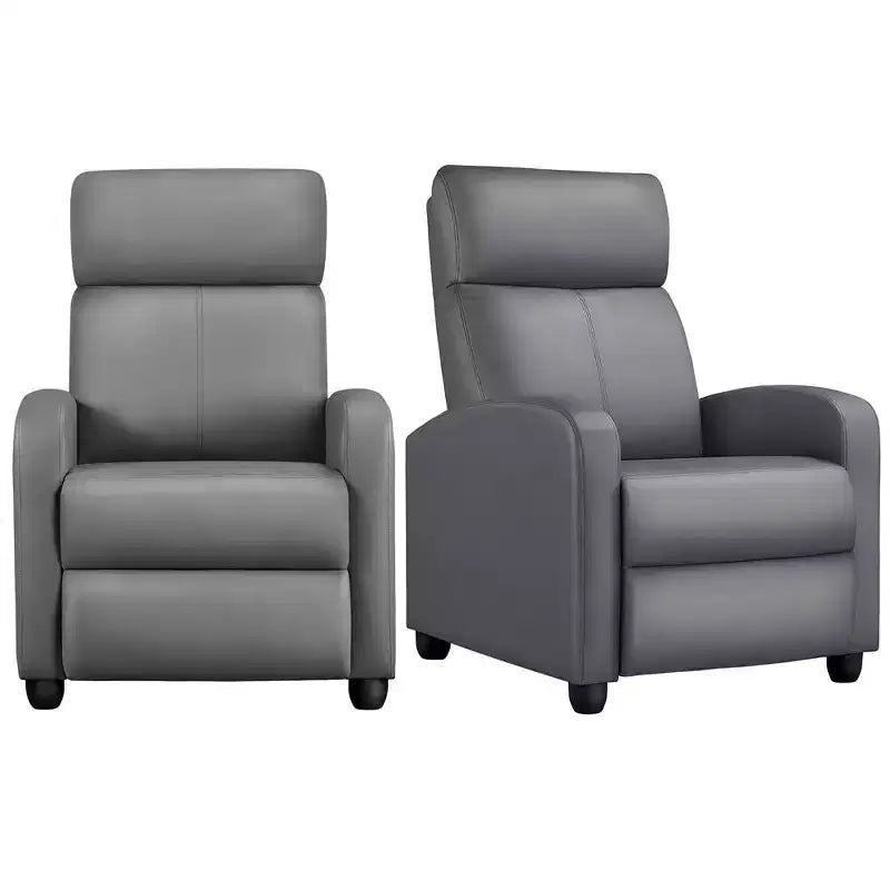 Yaheetech Lot de 2 Canapés Inclinables Modernes en Cuir PU pour Salon, Chambre