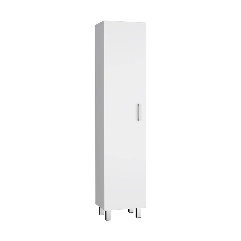 Vintro 71 Meuble de rangement haut 5 étagères Armoire de balais - N/A