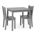 Ensemble table et 2 chaises en bois pour enfants (3 pièces) - Humble Crew