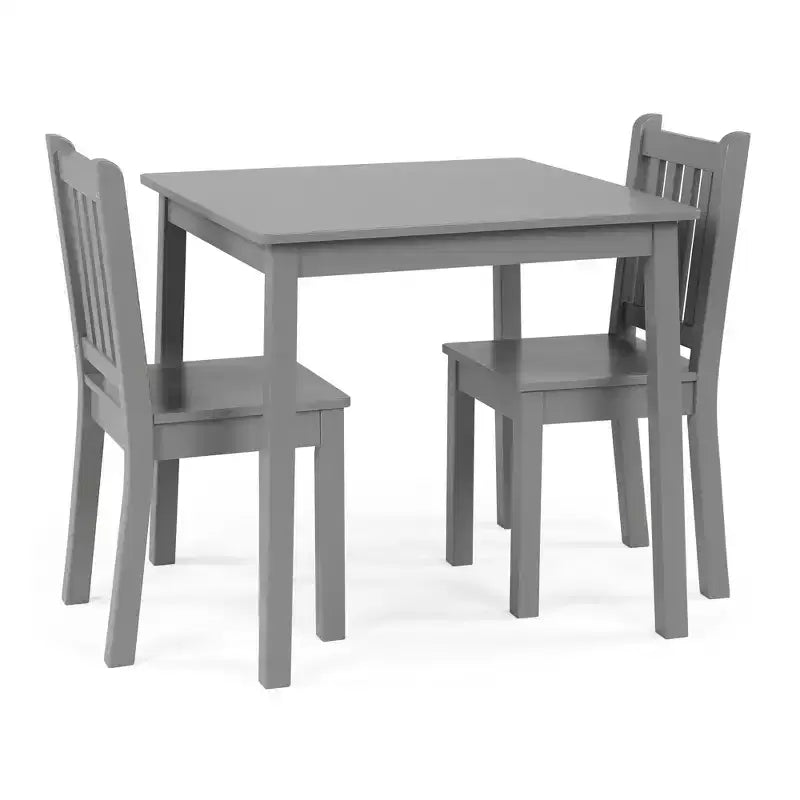 Ensemble table et 2 chaises en bois pour enfants (3 pièces) - Humble Crew
