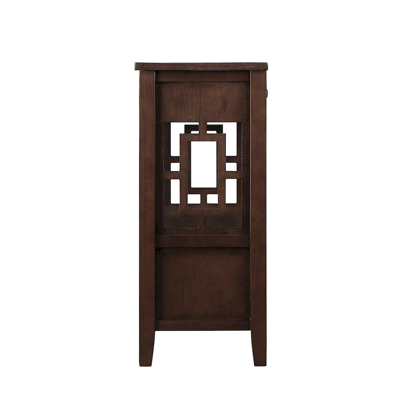 Console avec 4 tiroirs et une étagère de rangement