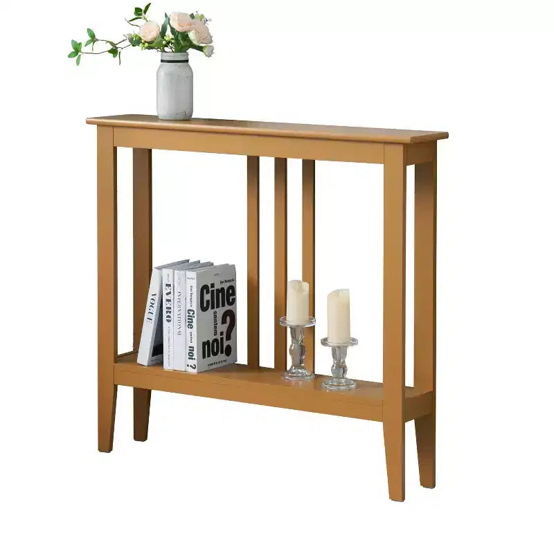 Console étroite avec étagères pour entrée, couloir ou salon