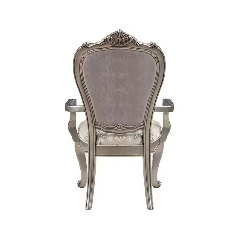 23.25 Chaise de salle à manger Ariadne en velours et finition platine antique - Acme Furniture