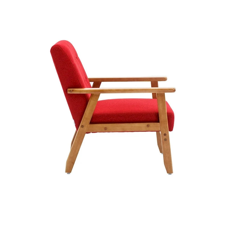 Ensemble de 2 Fauteuils d'Appoint avec Table d'appoint Fauteuil pour Salon Chambre Bureau - 78cm(H) * 64.5cm(L) * 71cm(P)