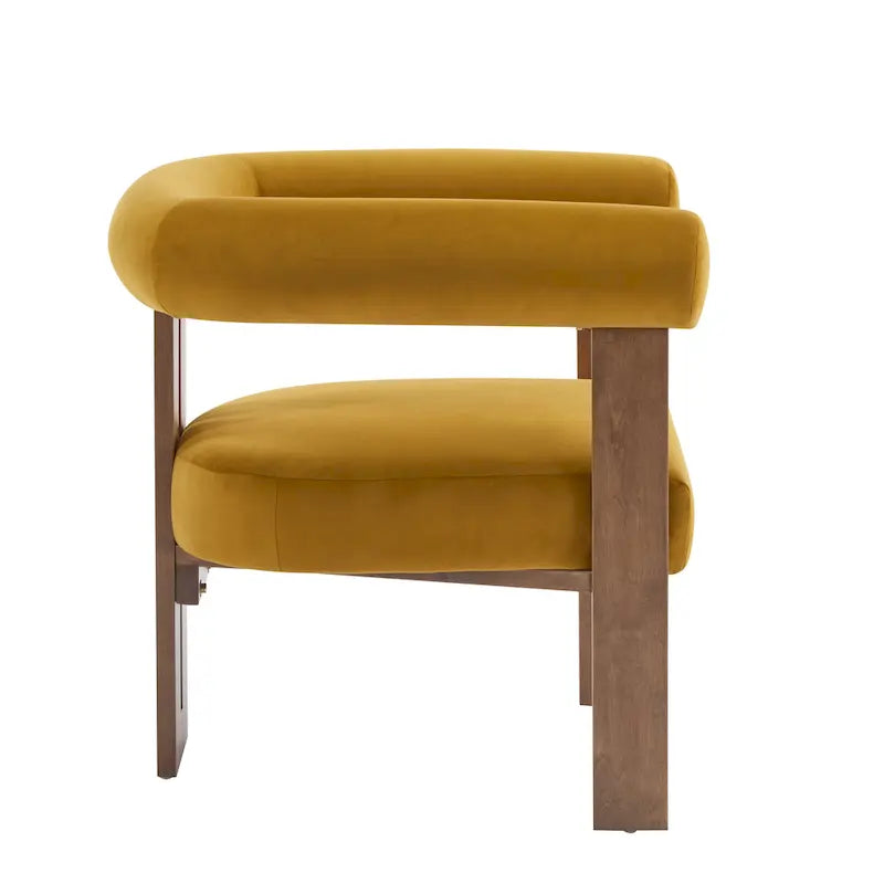 Fauteuil d'appoint Gilbert moderne à accoudoirs ronds par Christopher Knight Home
